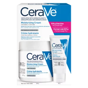 CeraVe Crème hydratante 539g +57g recharge 2-pack