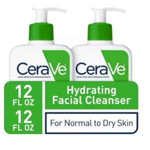 CeraVe Nettoyant facial hydratant, peau normale à sèche (12 fl. oz., 2 pk.)