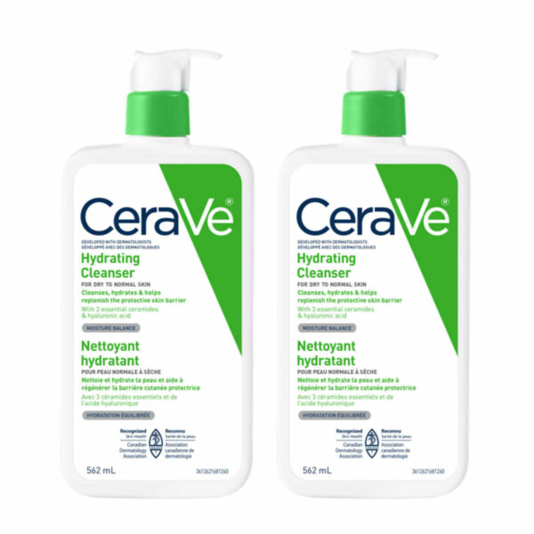 CeraVe Nettoyant hydratant, 2 pièces