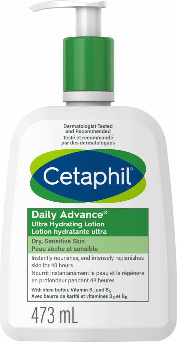 Cetaphil DailyAdvance Lotion ultra hydratante avec beurre de karité et vitamine E